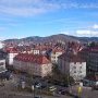 Blick aus der Unterwiehre Richtung Innenstadt, Schloßberg und Rosskopf