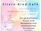 Plakat des Eltern-Kind-Café im INI-Raum 2024